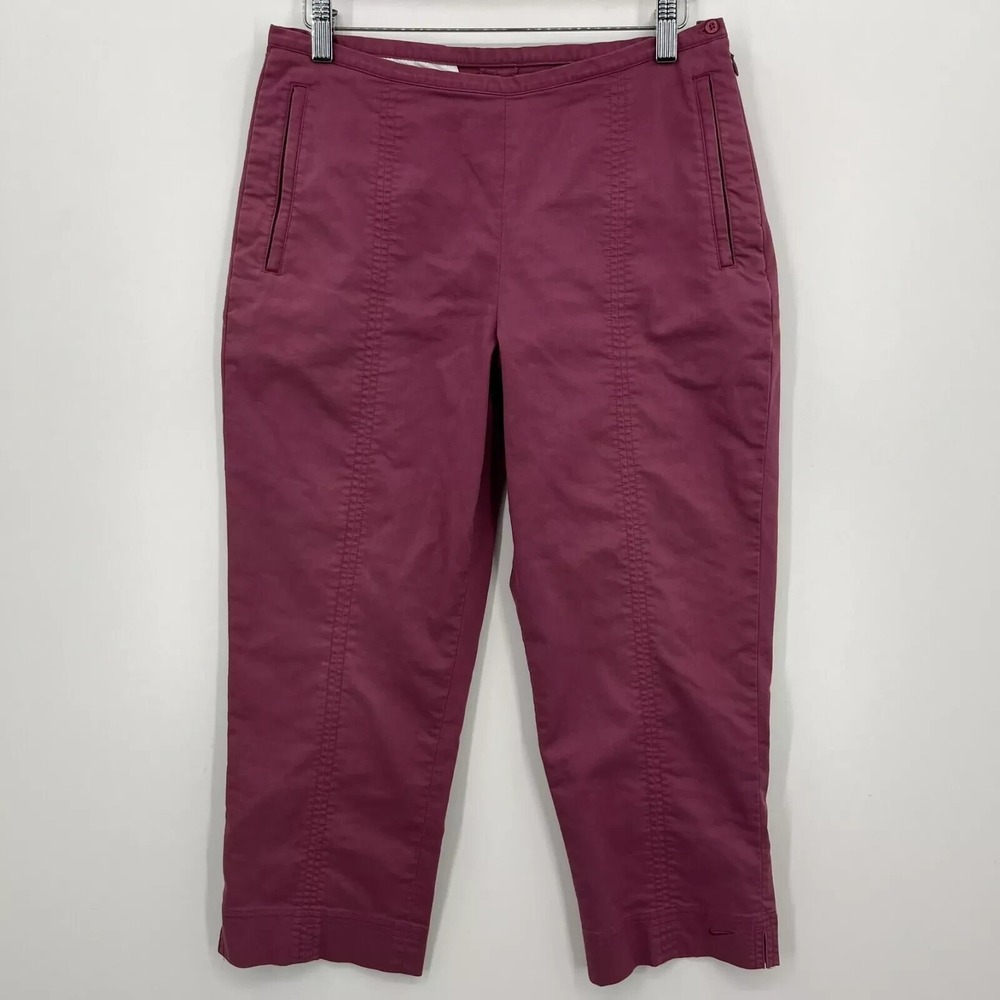Nike Golf Dri-FIT Women's Berry Pink Cropped Pants Size 6 Vtg Y2K